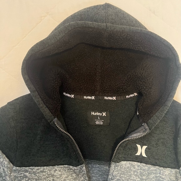 Hurley Boys Full-Zip Hoodie – Size L (12/13Y) - Picture 3 of 6